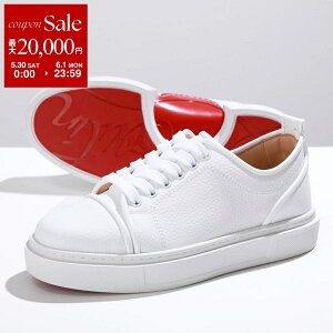 Christian Louboutin �N���X�`�������u�^�� �X�j�[�J�[ ADOLON 3221218 ���f�B�[�X ���[�J�b�g ���U�[ �V���[�Y �C W222/BIANCO
