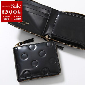 �y�ő�2���~OFF�N�[�|���ΏہE5/30�`6/1����zWallet COMME des GARCONS �E�H���b�g �R���f�M�����\�� ��܂�ZIP���z POLKA DOTS EMBOSSED �|���J �h�b�g �G���{�X SA7100NE