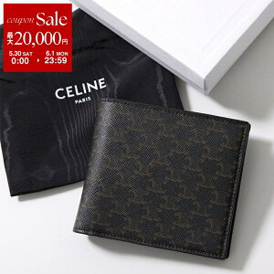 �y�ő�2���~OFF�N�[�|���ΏہE5/30�`6/1����zCELINE �Z���[�k ��܂���z BI-FOLD WALLET IN TRIOMPHE CANVAS �g���I���t�L�����o�X 10C872BQB.38NO �����Y ���K���ꂠ�� �~�j���z Black