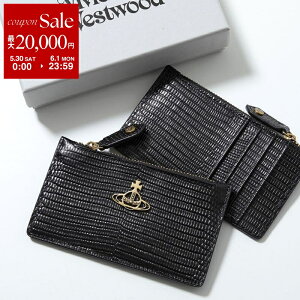 �y�ő�2���~OFF�N�[�|���ΏہE5/30�`6/1����zVivienne Westwood ���B���B�A���E�G�X�g�E�b�h �t���O�����g�P�[�X LIZARD EMBOSSED LEATHER 51110039U L004F ���f�B�[�X �~�j���z �R�C���P�[�X ���U�[ N401/BLACK
