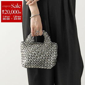 【最大2万円OFFクーポン対象・7/18～7/20限定】 NAGHEDI ナゲディ ハンドバッグ St Barths Petit Tote セント バース プチ トート SN03011EF レディース メタリック メッシュ 編み込み 鞄 Pewter シルバー