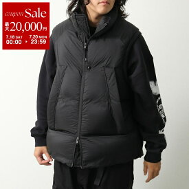 【最大2万円OFFクーポン対象・7/18～7/20限定】 Y-3 ワイスリー ダウンベスト PUFFER VEST パファー ベスト JX7281 メンズ ナイロン パフ ジップアップ パッカブル ロゴ BLACK