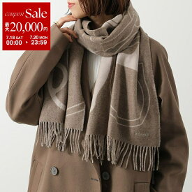 【最大2万円OFFクーポン対象・7/18～7/20限定】 HERMES エルメス マフラー 170×40 メタル エケストル H394837T レディース メンズ カシミヤ バイカラー ストール フリンジ ロゴ 刺繍 カラー2色