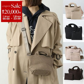 【最大2万円OFFクーポン対象・7/18～7/20限定】NAGHEDI ナゲディ ハンドバッグ St Barths Petit Tote SN03011LD レディース ネオプレン メッシュ 編み込み ショルダーバッグ ポーチ付き 鞄