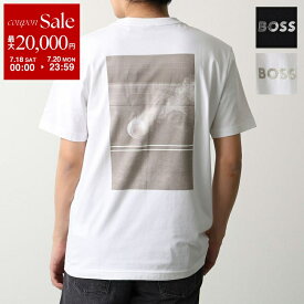 【最大2万円OFFクーポン対象・7/18～7/20限定】HUGO BOSS GREEN ヒューゴボス Tシャツ TS_Join GRX 50557354 メンズ テニス グラフィックプリント ロゴ コットン カラー2色
