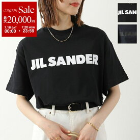 【最大2万円OFFクーポン対象・7/18～7/20限定】JIL SANDER ジルサンダー Tシャツ J02GC0140 J20349 レディース 半袖 カットソー ロゴT コットン クルーネック カラー2色 J02GC0140J20349001