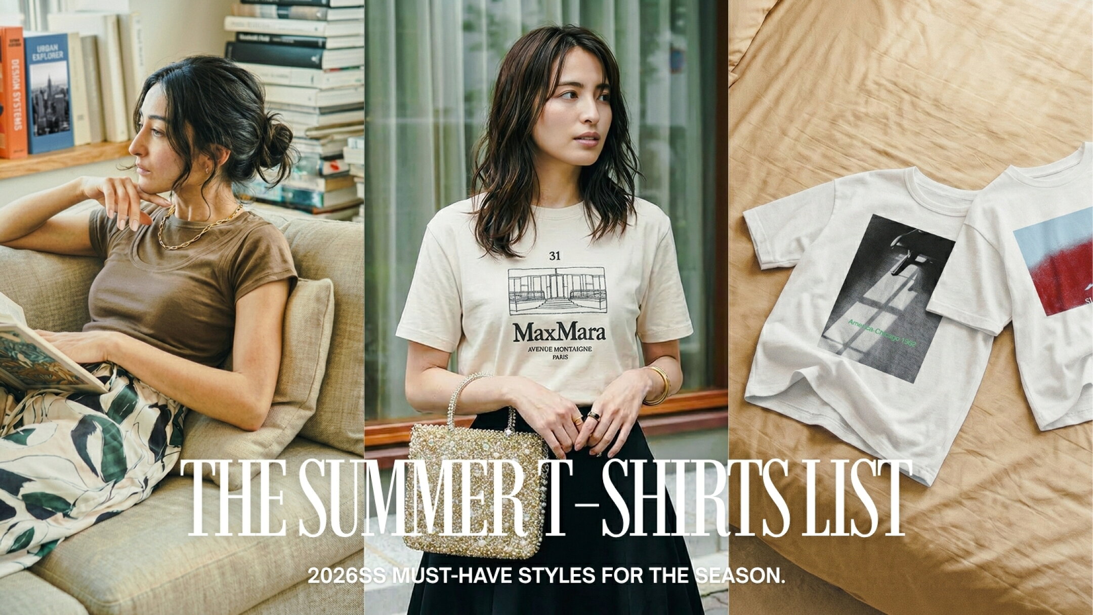 気分やシーンで手に取りたい♡夏のTシャツコレクション
