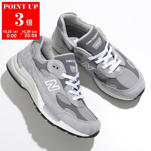 New Balance ニューバランス スニーカー Made in USA 992 Core U992GY レディース ローカット Dウィズ スウェード メッシュシューズ 厚底 靴 グレー