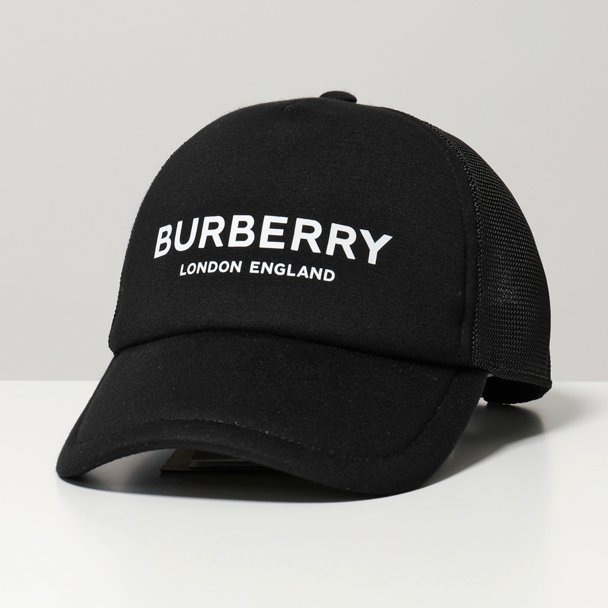 BURBERRY バーバリー 8019216 TRUCKER トラッカー ロゴプリント メッシュキャップ ベースボールキャップ 帽子 BLACK  メンズ | インポートセレクト musee