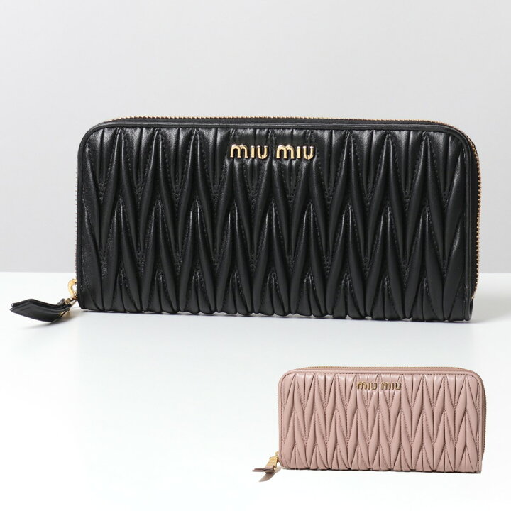 楽天市場】miumiu ミュウミュウ 長財布 5ML506 N88 MATELASSE  