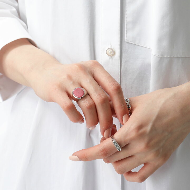 TOMWOOD トムウッド】Lizzie ring Pink opal 46（TOMWOOD トムウッド  