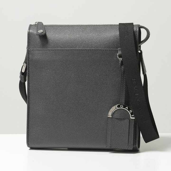 楽天市場 Bvlgari ブルガリ 2319 Man レザー メッセンジャーバッグ ショルダーバッグ Charcoal Diamond 鞄 メンズ インポートセレクト Musee