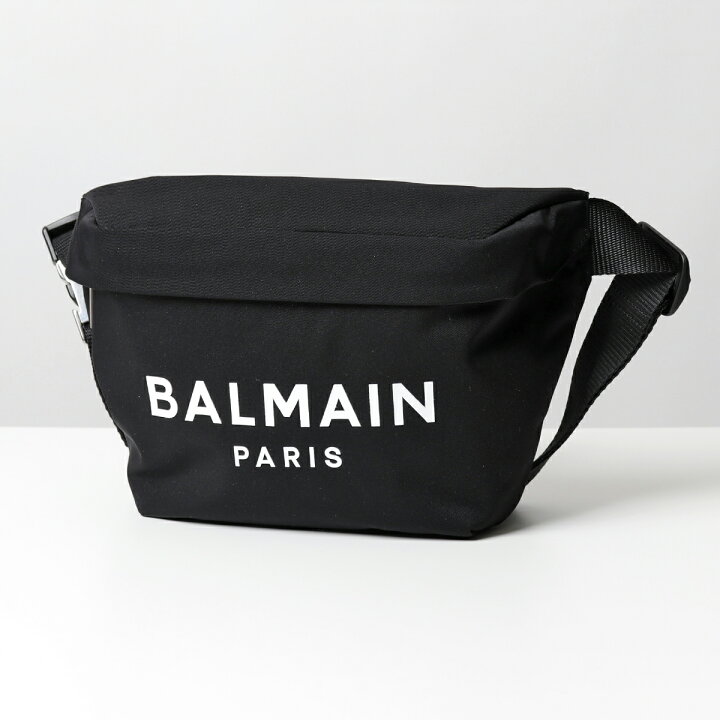 BALMAIN バルマン TM1S087T NYC ベルトバッグ ボディバッグ ウエストポーチ ラバーロゴ 0PA/Noir 鞄 メンズ  インポートセレクト musee