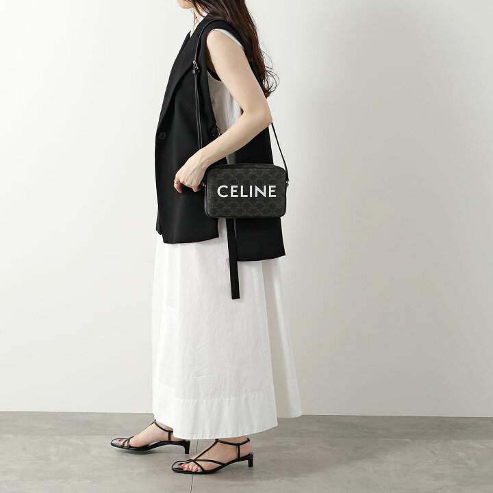 楽天市場 Celine セリーヌ cim 38no Horizontal Messenger ミディアム メッセンジャーバッグ トリオンフ ショルダーバッグ 鞄 38no Black レディース メンズ インポートセレクト Musee
