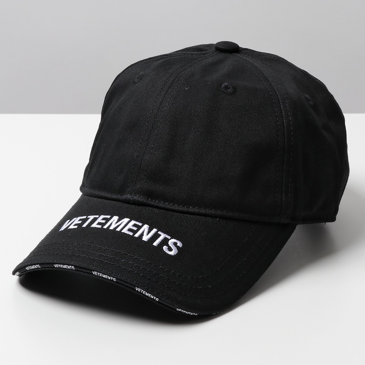 VETEMENTS ヴェトモン UAH21CA264 LOGO CAP ロゴ刺繍 ベースボールキャップ 帽子 Black メンズ レディース |  インポートセレクト musee