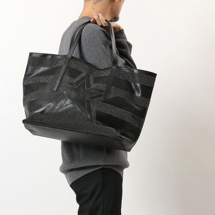 楽天市場 Jimmy Choo ジミーチュウ Pimlico Tao レザー トートバッグ ショッピングバッグ スタッズ 星 スター Black 鞄 メンズ インポートセレクト Musee