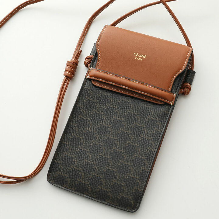 楽天市場】CELINE セリーヌ 10G332CQD.04LU Phone pouch with Flap 