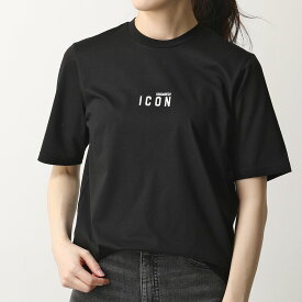 DSQUARED2 ディースクエアード S80GC0009 S23009 Icon Mini Logo T-Shirt クルーネック 半袖 Tシャツ カットソー ちびロゴT 980 レディース