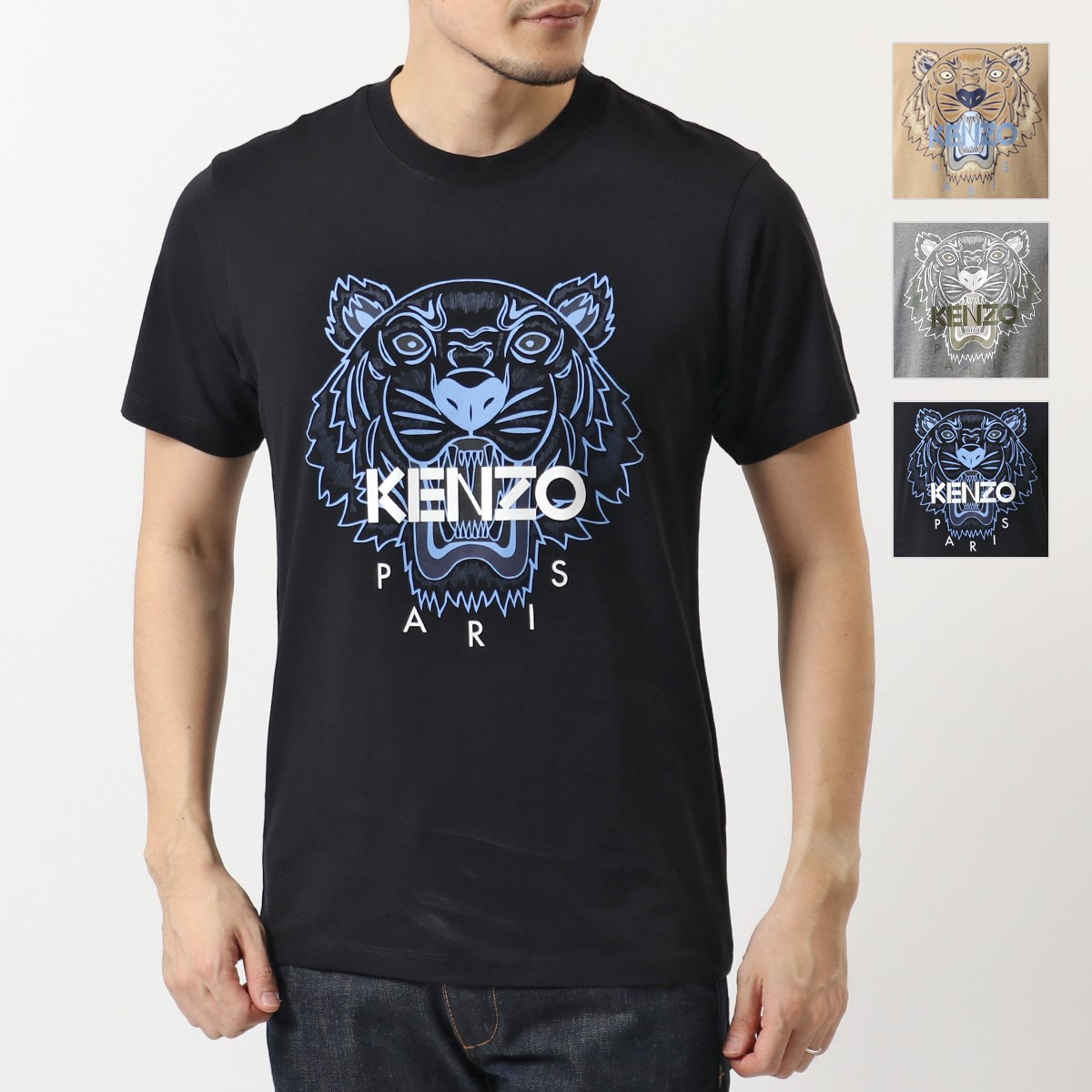 KENZO ケンゾー FB55TS0204YA TIGER CLASSIC T-SHIRT カラー3色 半袖 Tシャツ タイガー ロゴ クルーネック  メンズ | インポートセレクト musee