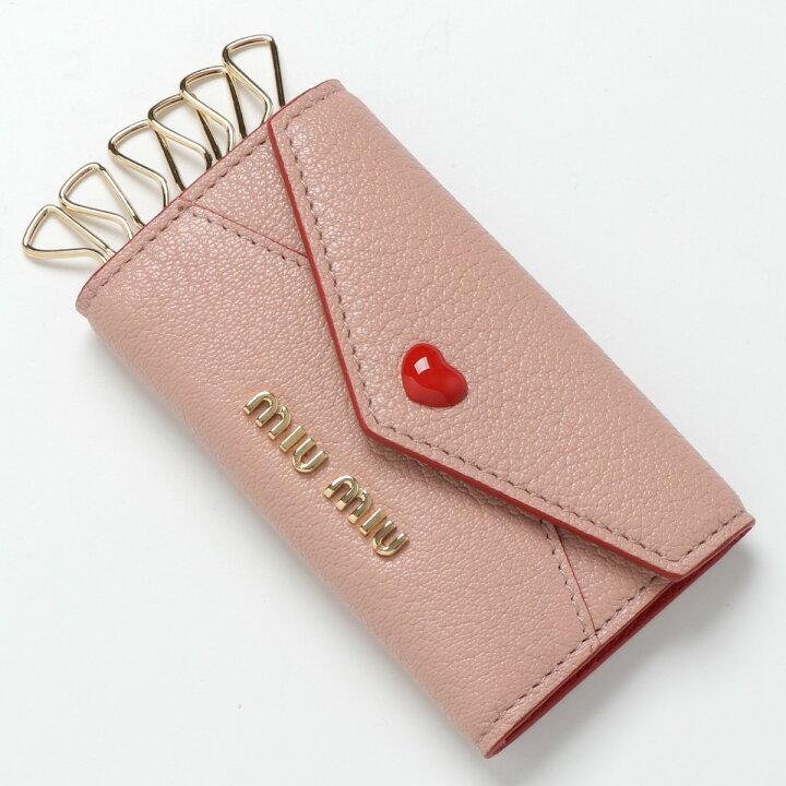楽天市場 Miumiu ミュウミュウ 5pg222 2bc3 F0615 マドラスレザー キーケース レザー 6連 ハート ロゴ バイカラー Orchidea レディース インポートセレクト Musee