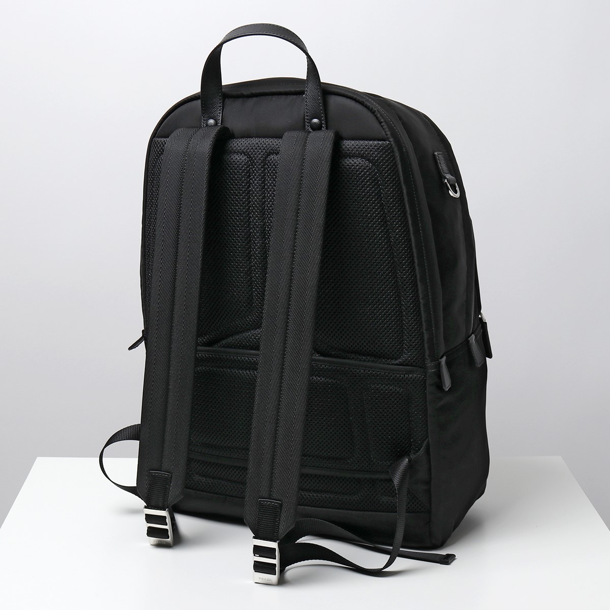PRADA プラダ 2VZ048 2DMG OOO リナイロンxサフィアーノレザー バックパック リュック 鞄 F0002/NERO メンズ |  インポートセレクト musee