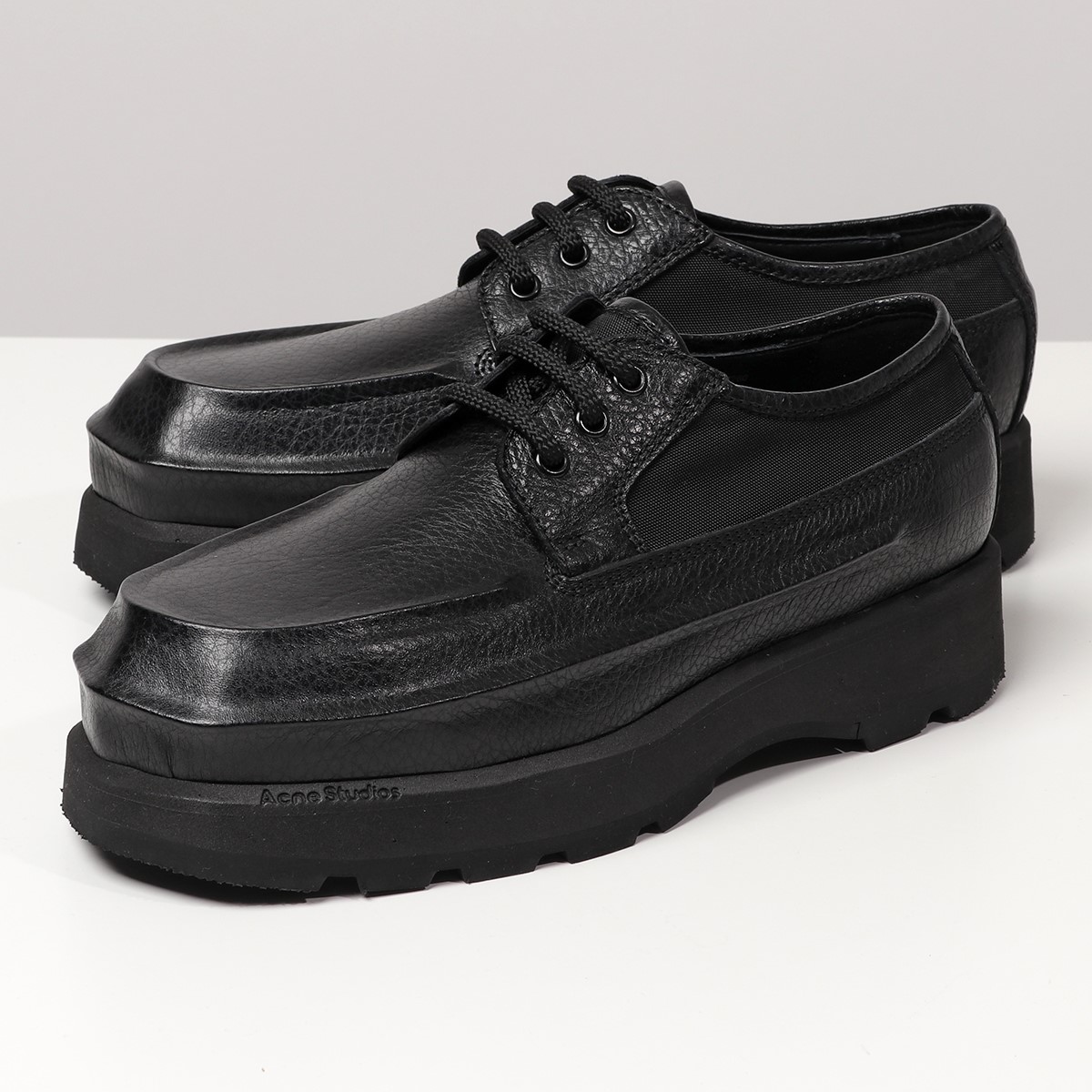 Acne Studios アクネストゥディオズ FN MN SHOE000139 レザー ダービーシューズ レースアップ 革靴 Black 靴 メンズ  | インポートセレクト musee