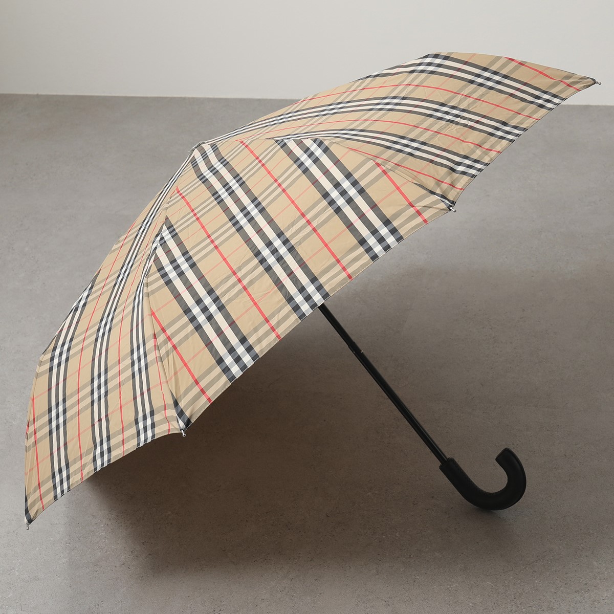 BURBERRY バーバリー 8024782 ヴィンテージチェック フォールディングアンブレラ 折り畳み傘 雨具 雨傘 ARCHIVE-BEIGE  レディース メンズ | インポートセレクト musee