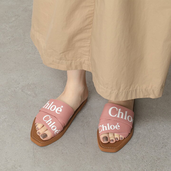 楽天市場】Chloe クロエ CHC19U18808 WOODY ウッディ フラットミュール 