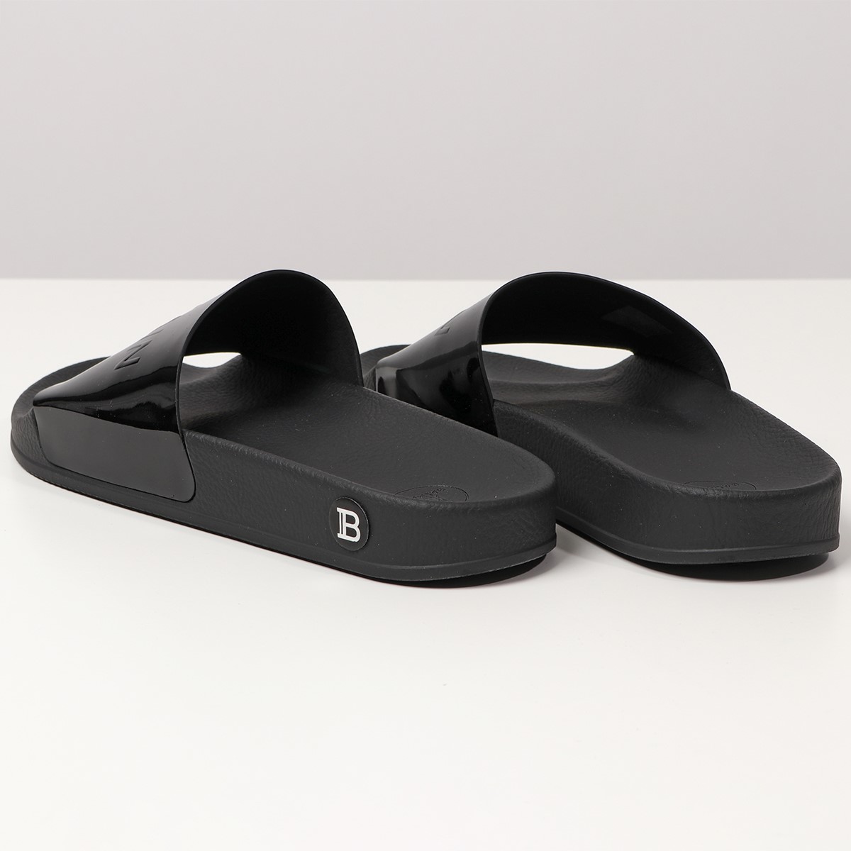 BALMAIN バルマン VN1C533L VNC シャワーサンダル サンダル ロゴ エナメル 靴 0PA/Black メンズ | インポートセレクト  musee
