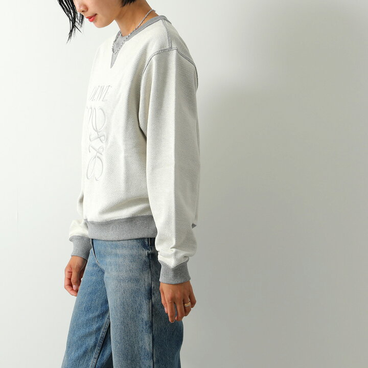 中古】ロエベ LOEWE アナグラム エンブロイダリー スウェットシャツ  