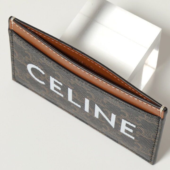 カードホルダー ばけれ / CELINEプリント入り トリオンフキャンバスタン