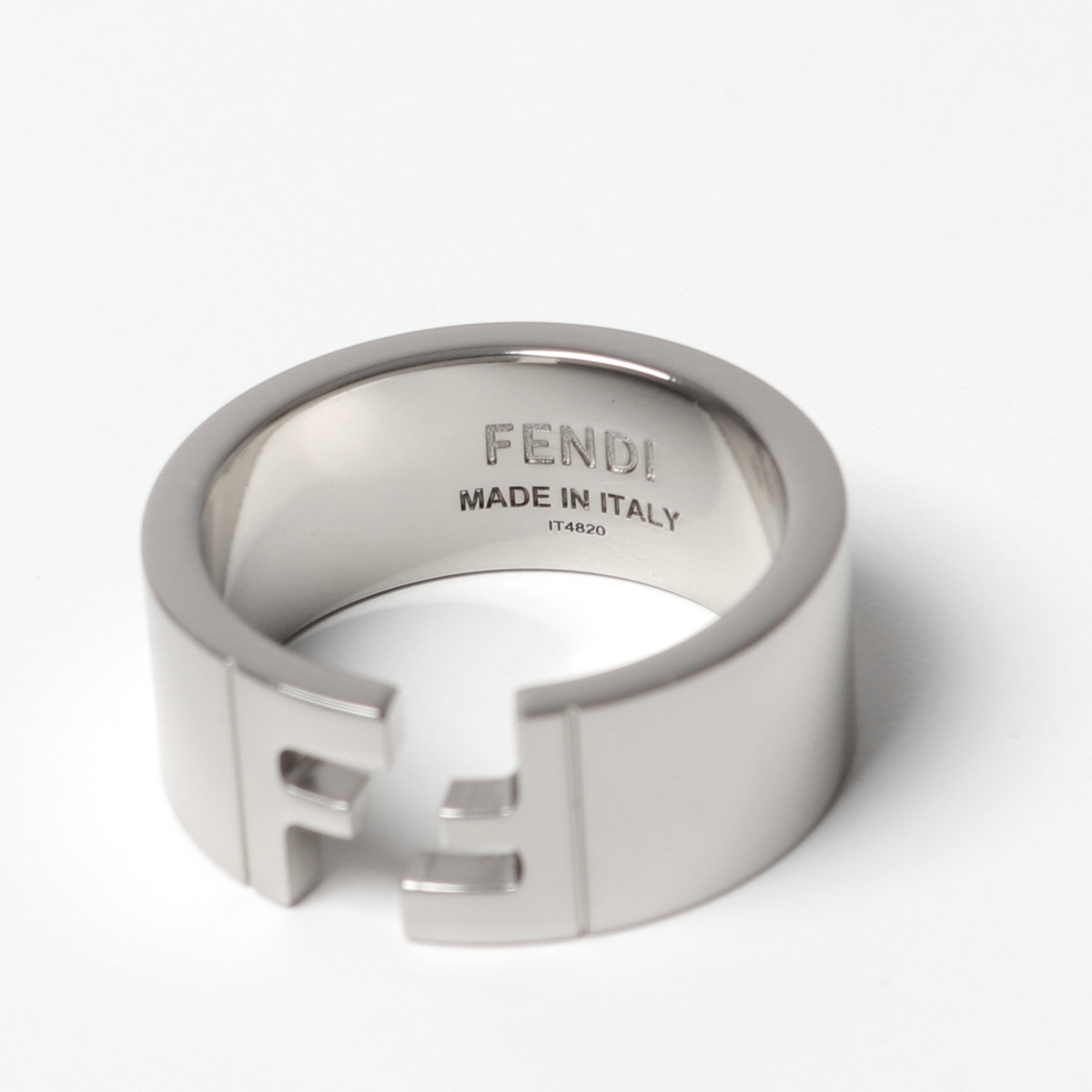 FENDI フェンディ 7AJ193 B08 ANELLO FF METALLO SP リング 指輪 バンドリング FFモチーフ アクセサリー  F0TH0 メンズ | インポートセレクト musee