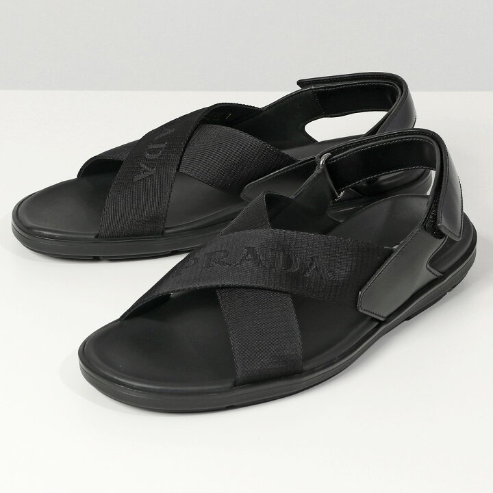 楽天市場】PRADA プラダ 2X3023 3L74 クロスストラップ サンダル 