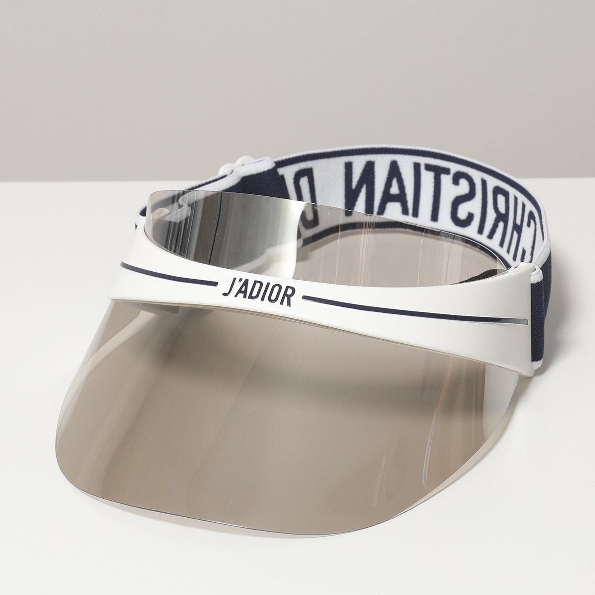 Dior ディオール CLUB1 WWK13 tinted visor サンバイザー UVA・UVBカット ロゴ NAVY レディース |  インポートセレクト musee