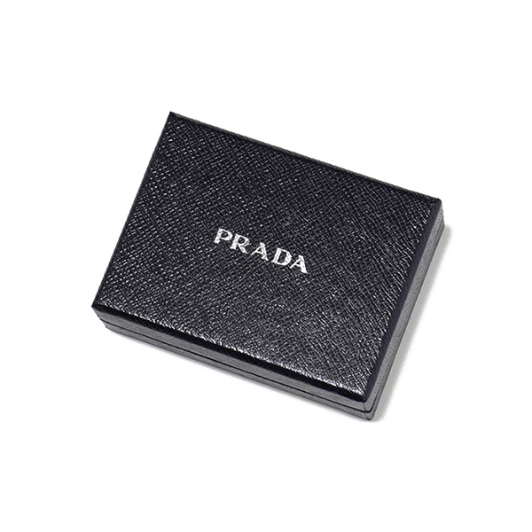 PRADA プラダ 2MC047 QHH サフィアーノレザー カードホルダー カードケース マネークリップ 定期入れ 三角ロゴ金具プレート  F0216/BALTICO メンズ | インポートセレクト musee