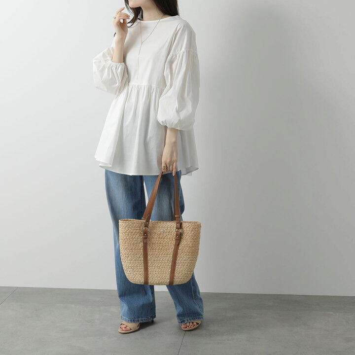 HELENKAMINSKI】ラフィア ハーフムーンショルダーバッグ なぞれ 