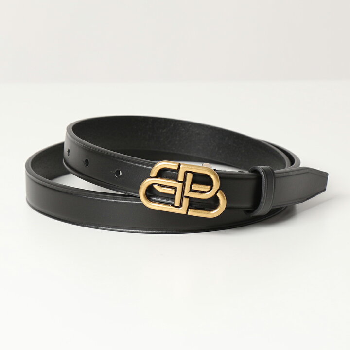 楽天市場】BALENCIAGA バレンシアガ 640450 1CH04 BB EXTRA THIN BELT 