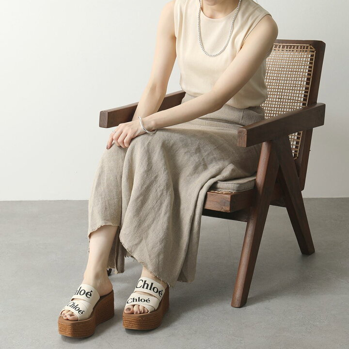 楽天市場】Chloe クロエ CHC21U44908 WOODY ウッディ ウェッジミュール 