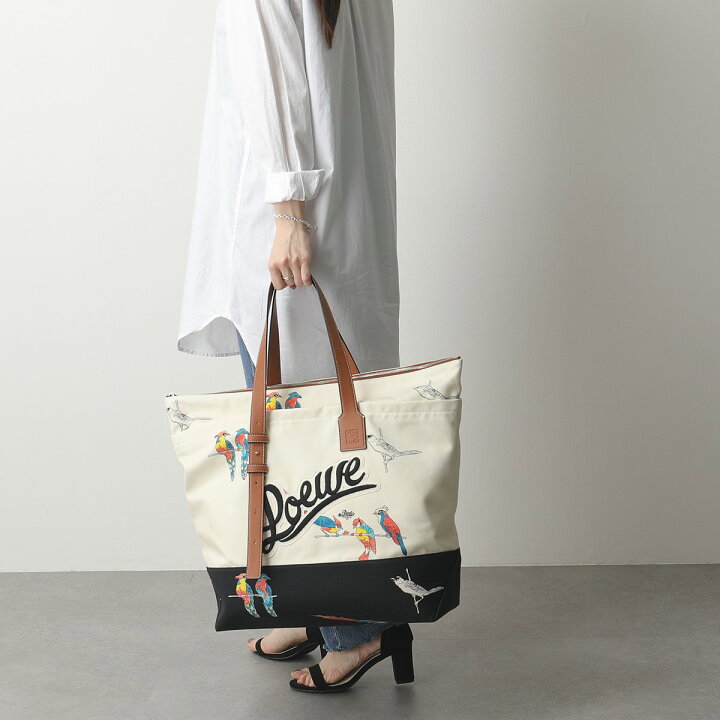 楽天市場】LOEWE ロエベ B887J09X03 ジップトート プリントキャンバス 