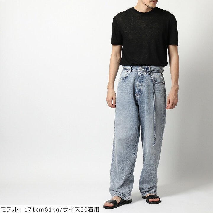 楽天市場 Acne Studios アクネストゥディオズ C0002 Acne Studios 1991 Toj ルーズフィット デニム ジーンズ ヴィンテージ ウォッシュ加工 Lightblue メンズ インポートセレクト Musee