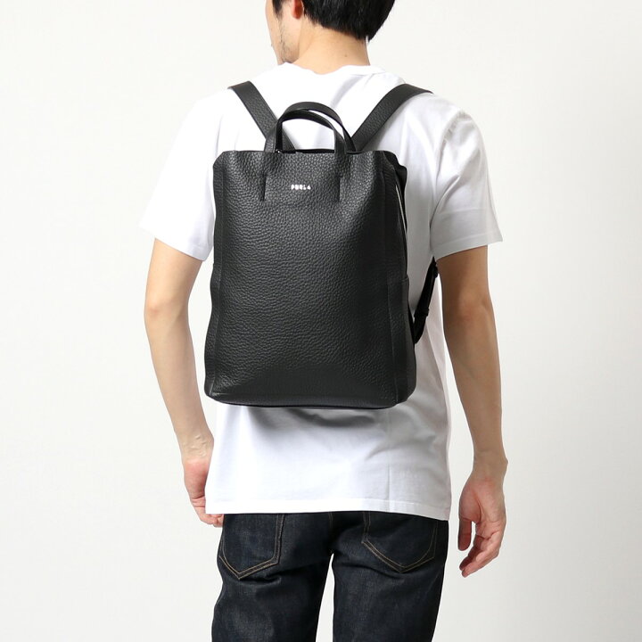 楽天市場 Furla フルラ U711e80 Qub000 Man Essential レザー リュック バックパック 鞄 O6000 Nero メンズ インポートセレクト Musee