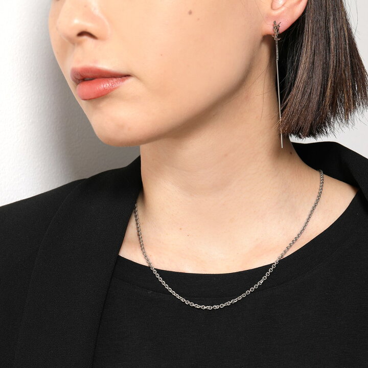 楽天市場 Saint Laurent サンローラン Y1500 カラー2色 スモールファセット ケーブルチェーンコリアー チェーン ネックレス レディース メンズ インポートセレクト Musee