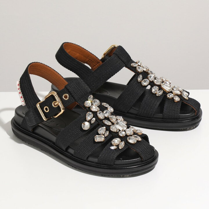 楽天市場】MARNI マルニ FBMS012201 P3119 ビジュー付き フス 