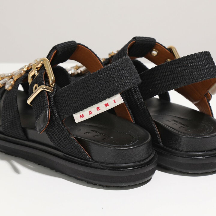 楽天市場】MARNI マルニ FBMS012201 P3119 ビジュー付き フス 