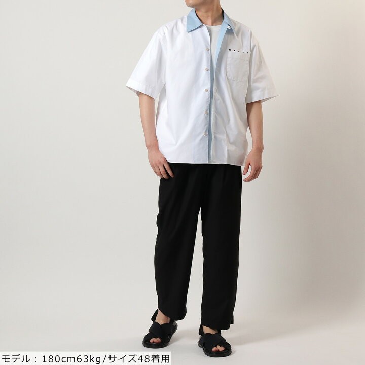 楽天市場】MARNI マルニ CUMU0216PQ S53663 ボウリングシャツ 