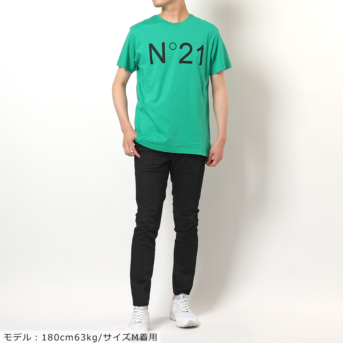 N°21 ヌメロ ヴェントゥーノ F021 6332 6317 カラー4色 半袖 Tシャツ クルーネック カットソー ロゴT メンズ |  インポートセレクト musee