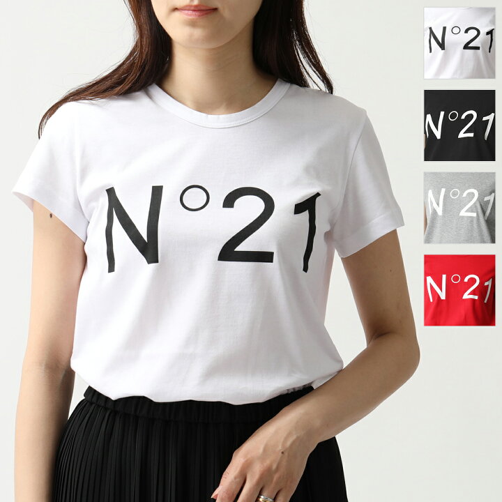 楽天市場】N 21 ヌメロヴェントゥーノ Logo Print Cotton T-Shirts T 