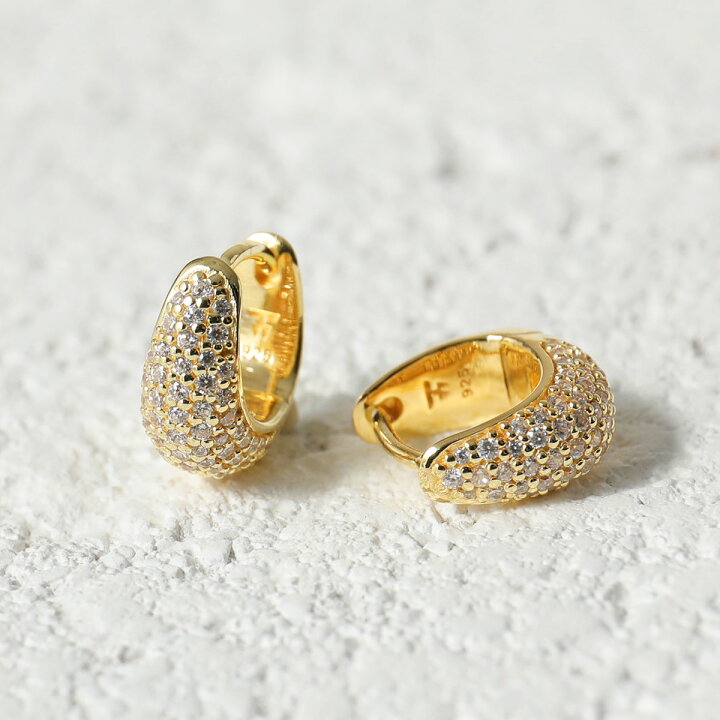 楽天市場】TOMWOOD トムウッド ピアス Ice Huggie Pave Gold アイス 