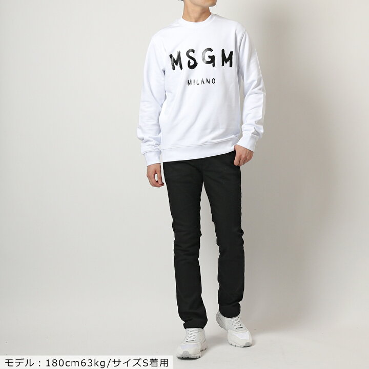 楽天市場】MSGM エムエスジーエム 2000MM513 カラー2色 クルーネック 