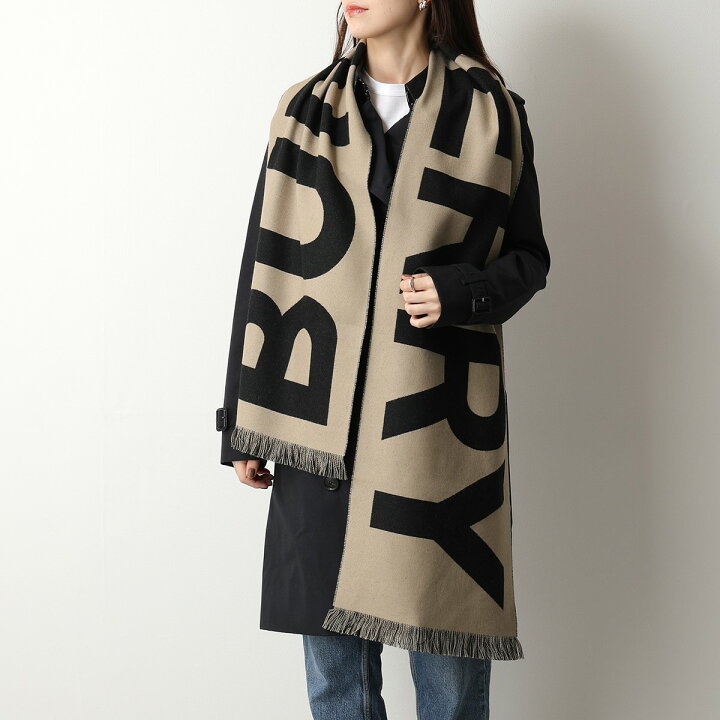 楽天市場】BURBERRY バーバリー 8035525 ロゴ ウール ジャカード  